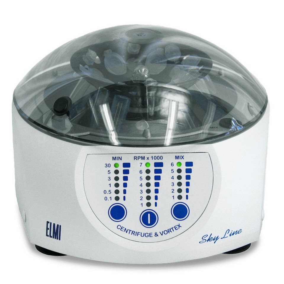 Медицинская центрифуга-встряхиватель ELMI СМ-70М-07 (до 7000 об/мин, 12×0,2/0,5/1,5/2 мл)