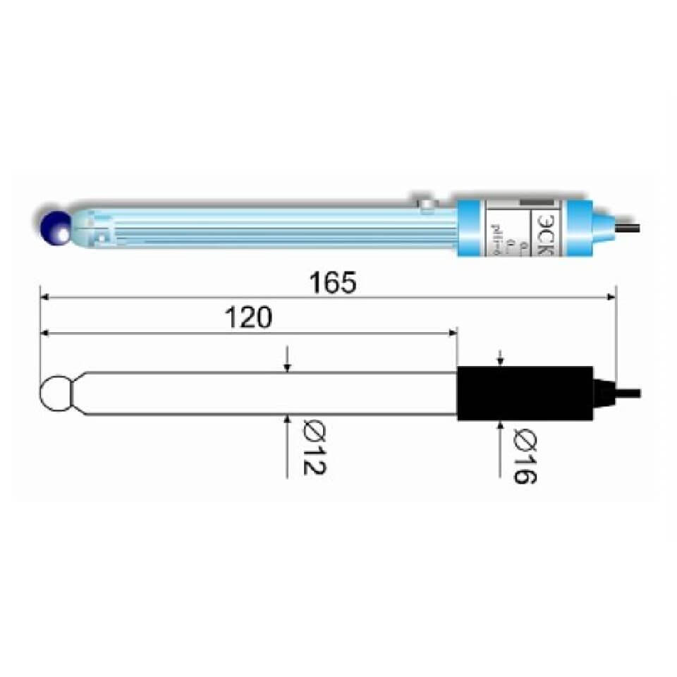 Электрод комбинированный ЭСК-10601/7 (стеклянный)